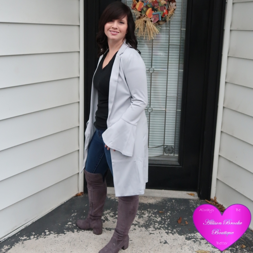 Boho Bell Sleeve Blazer Jacket - Picture 2 of 10